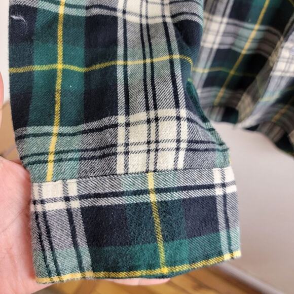Polo Ralph Lauren Mens Cotton Tartan Plaid Twill Button Down Shirt size XL Green - Picture 9 of 12